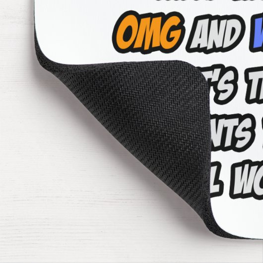 Psychologe .. OMG WTF LOL Mousepad (Ecke)