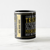 Psychologe Personalisierte Ruhestätte, müde Tasse (Zentrum)