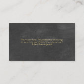 Psychologe Persönlicher Berater Psychiater Zitat Terminkarte (Rückseite)