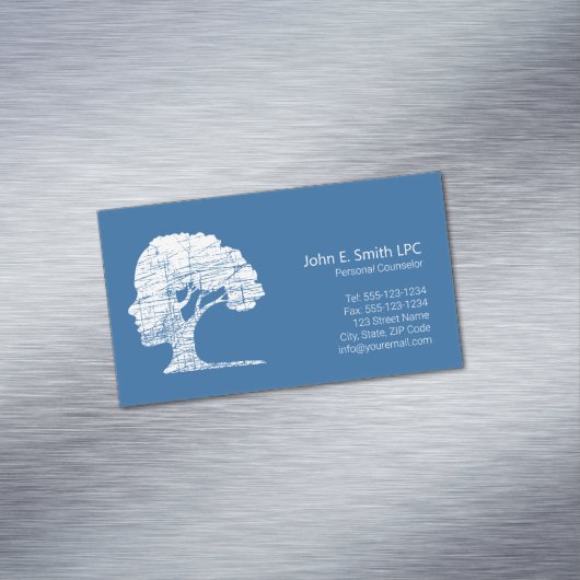 Psychologe Persönlicher Berater, Therapeut Magnetische Visitenkarte (Beispiel)