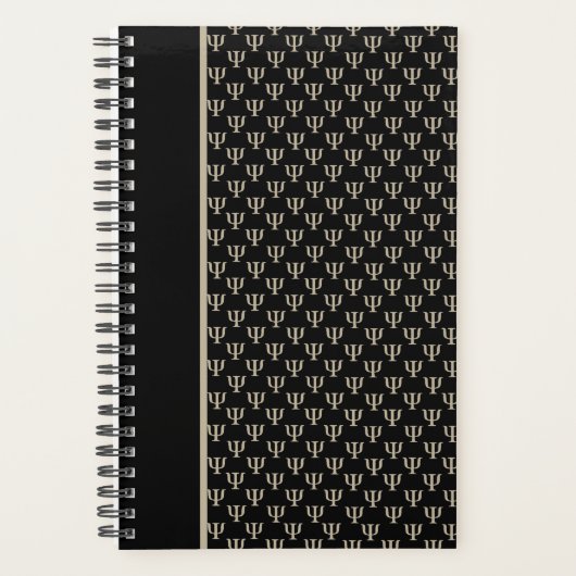 Psychologe Planer in schwarz (Vorderseite)