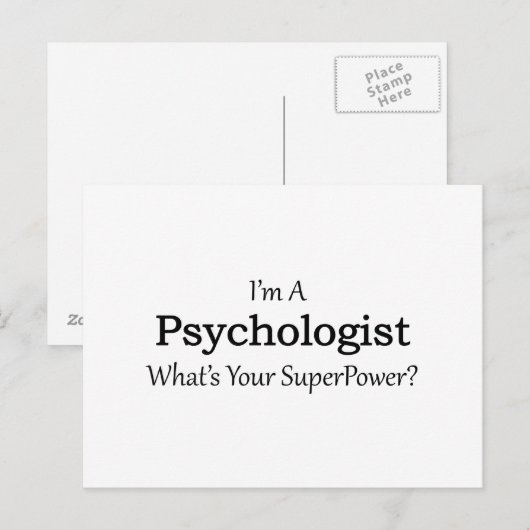 Psychologe Postkarte (Vorne/Hinten)