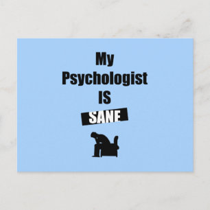 Psychologe Postkarte