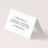 Psychologe PSI Symbol geklappte Visitenkarte Visitenkarten (Rückseite)