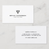 Psychologe Psi-Symbol Visitenkarte (Vorne/Hinten)