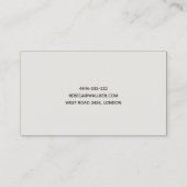 Psychologe, Psychiater, Arzt, Privatklinik Visitenkarte (Rückseite)