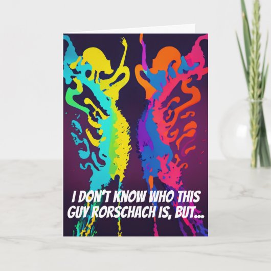 Psychologe Psychiater oder Berater Geburtstag Karte (Vorderseite)