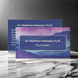 Psychologe Psychotherapie Gebirge Visitenkarte
