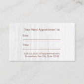 Psychologe-Ratgeber-Rosen-Goldverabredung Terminkarte (Rückseite)