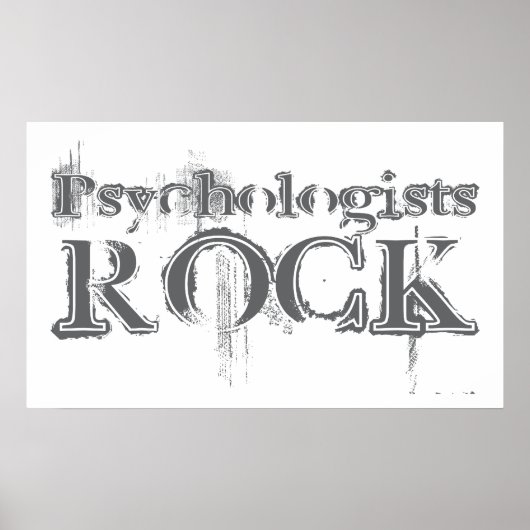 Psychologe Rock Poster (Vorne)
