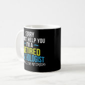 Psychologe-Ruhestands-Geschenk-lustiges Kaffeetasse (Vorderseite Links)