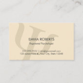 Psychologe Schlichte Berufliche Ernennung Terminkarte (Vorderseite)