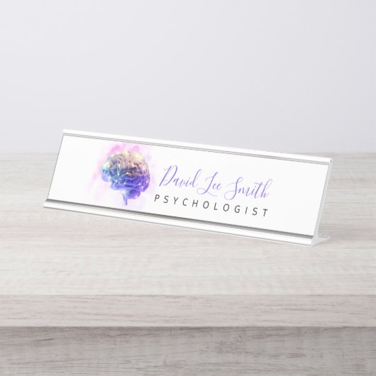 Psychologe / Schreibtisch Schreibtischnamensplakette (Vorderseite )