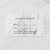 Psychologe-Schwarzes u. Goldmarmorverabredung Terminkarte (Rückseite)