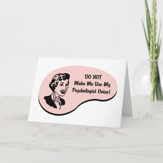 Psychologe-Stimme Karte (Vorderseite)