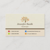 Psychologe - Symbol für Baum Visitenkarte (Vorderseite)