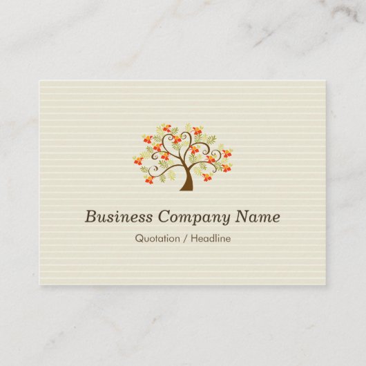 Psychologe - Symbol für Baum Visitenkarte (Rückseite)