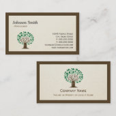 Psychologe - Symbol für Baum Visitenkarte (Vorne/Hinten)