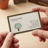 Psychologe - Symbol für Baum Visitenkarte