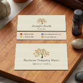 Psychologe - Symbol für Baum Visitenkarte