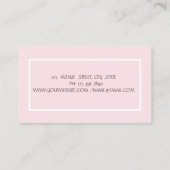 Psychologe Therapeut Zen Steine, Blume Visitenkarte (Rückseite)