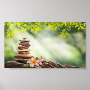 Psychologe Therapeut Zen-Steine,Landschaft Poster