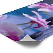 Psychologe Therapeut Zen Stones, Orchid Poster (Ecke)