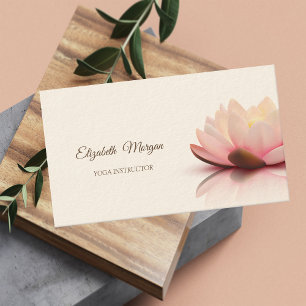 Psychologe Therapeutin, Chic Lotus, Yoga Visitenkarte