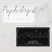 Psychologe Therapeutin für Metallgesundheit Visitenkarte (Vorne/Hinten)