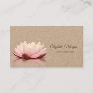 Psychologe Therapeutin, Lotus, Yoga Visitenkarte
