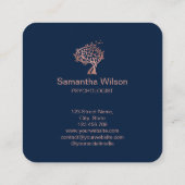 Psychologe Therapeutin Psychiater Quadratische Visitenkarte (Rückseite)