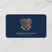 Psychologe Therapeutin Psychiatrist QR Code Visitenkarte (Vorderseite)