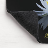 Psychologe Therapeutin Zen, White Lotus Blume Mousepad (Ecke)