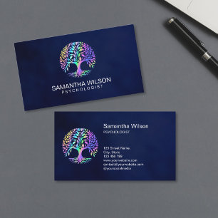Psychologe Therapie Berater Psychiater Gehirn  Visitenkarte