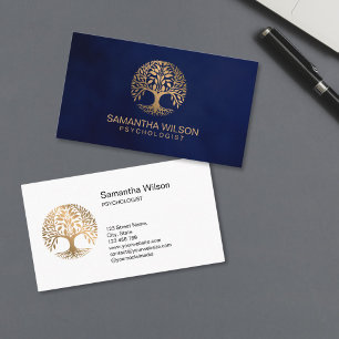 Psychologe Therapie Berater Psychiater Gehirn  Visitenkarte