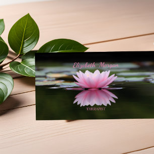 Psychologe Therapist Zen, Lotus Blume Visitenkarte
