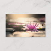 Psychologe Therapist Zen, Lotus Lake Visitenkarte (Vorderseite)