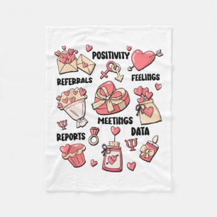 Psychologe Valentine Mental Health der Retro Schoo Fleecedecke