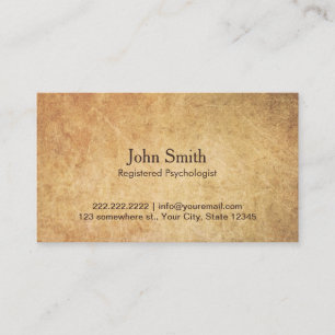 Psychologe-Vintage Verabredung Terminkarte