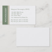 Psychologe-Visitenkarten Visitenkarte (Vorne/Hinten)