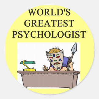 Psychologe Witz Runder Aufkleber
