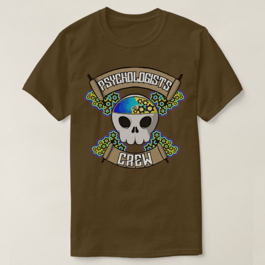 Psychologen Crew Jolly Pirate T-Shirt (Design vorne)