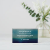 Psychologen ernennen Karten Modernes Grün (Stehend Vorderseite)