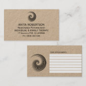 Psychologen ernennen Visitenkarten Terminkarte (Vorne/Hinten)