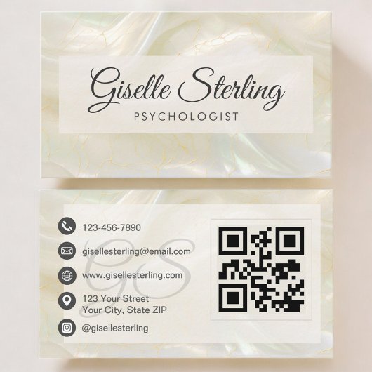 Psychologen-QR-Code Visitenkarte