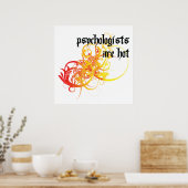 Psychologen sind heiß poster (Küche)