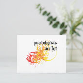 Psychologen sind heiß postkarte (Stehend Vorderseite)