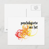 Psychologen sind heiß postkarte (Vorne/Hinten)