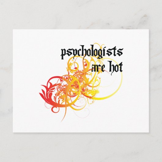 Psychologen sind heiß postkarte (Vorderseite)