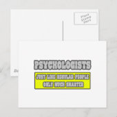 Psychologen ... Viel schlauer Postkarte (Vorne/Hinten)